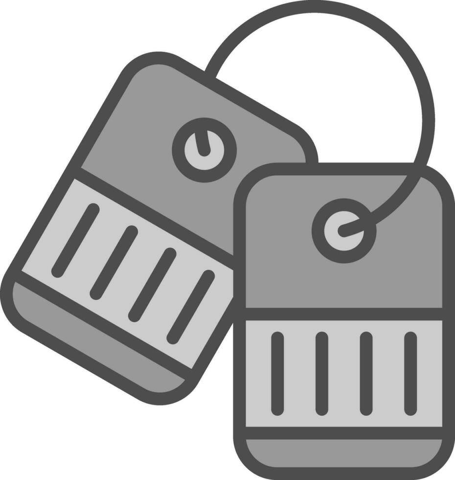 Dog tag Vector Icon Design