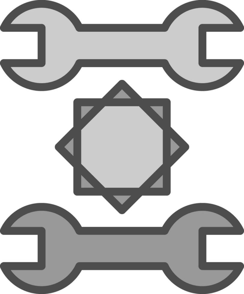 spanner Vector Icon Design
