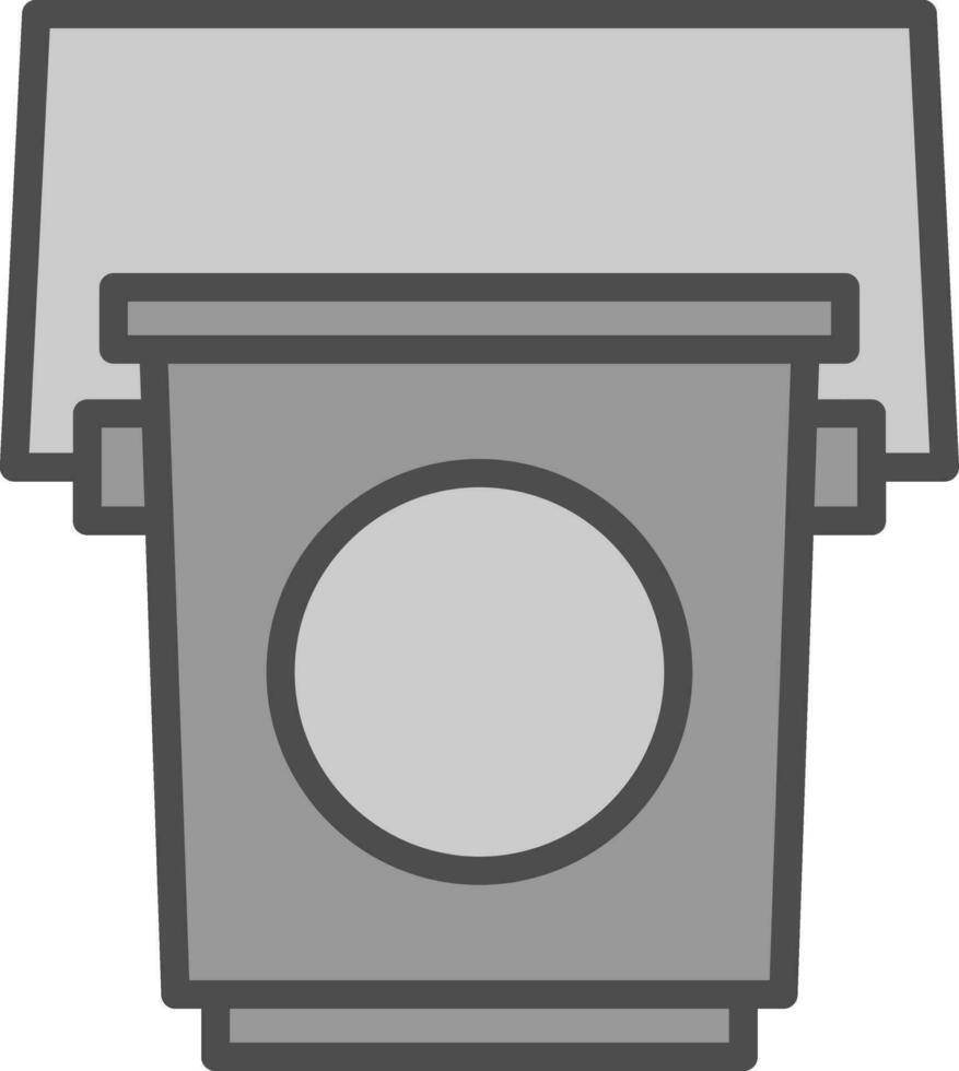 Bucket Vector Icon Design