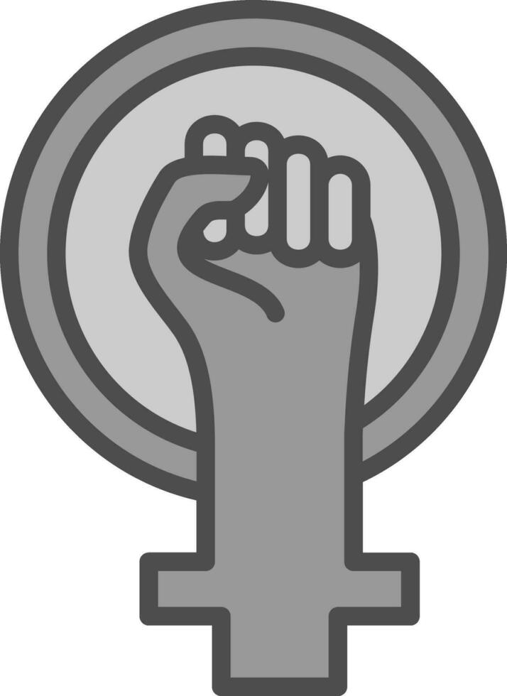 Feminism Vector Icon Design