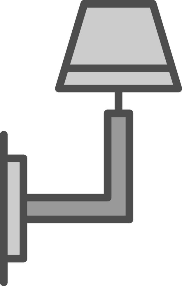 Wall Light Vector Icon Design