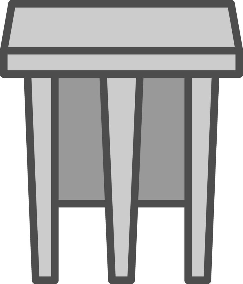 Stool Vector Icon Design