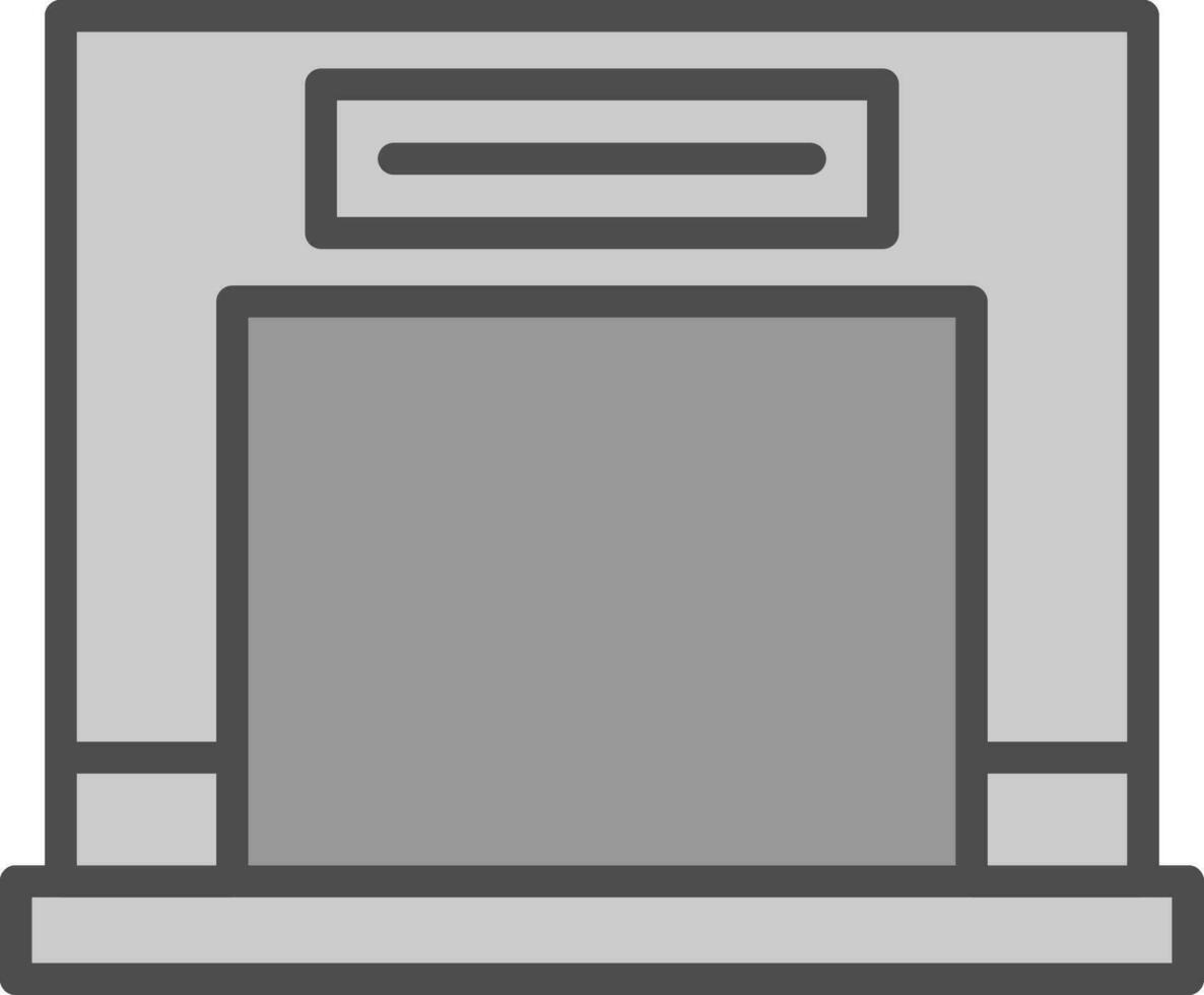 Fireplace Vector Icon Design