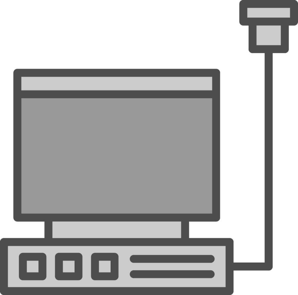 Ultrasound machine Vector Icon Design