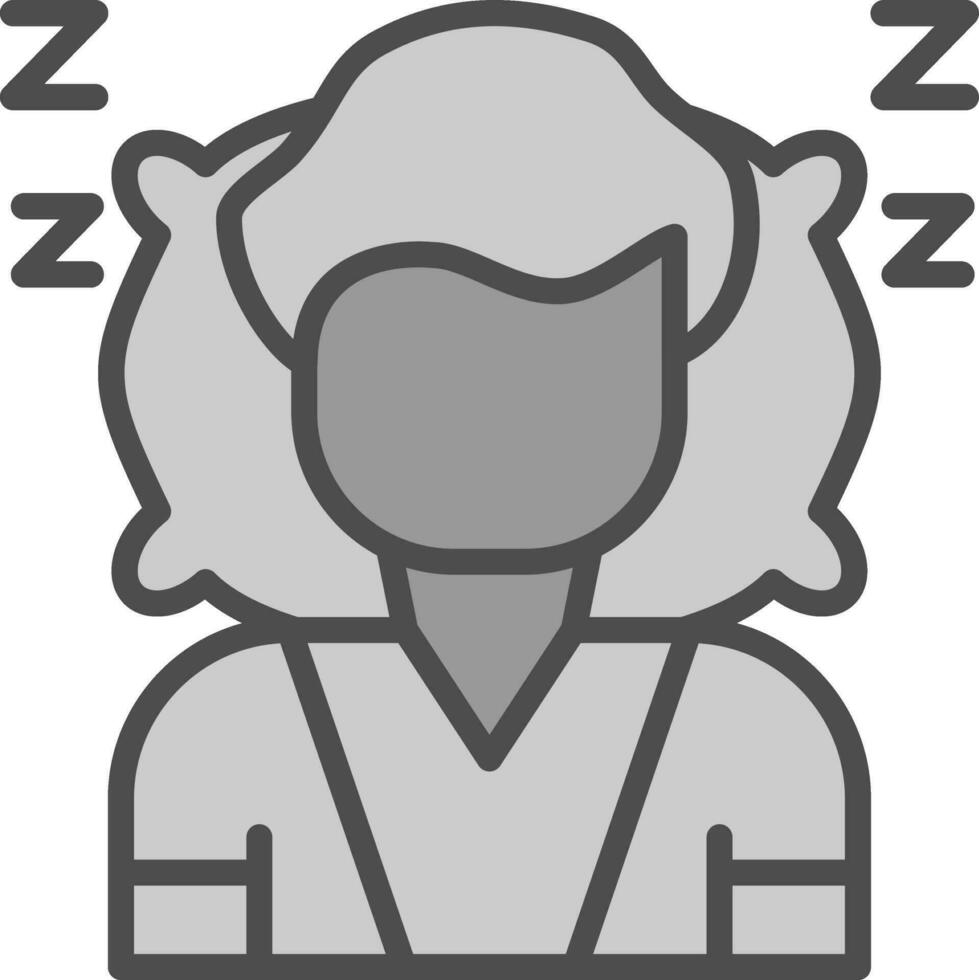 diseño de icono de vector de dormir