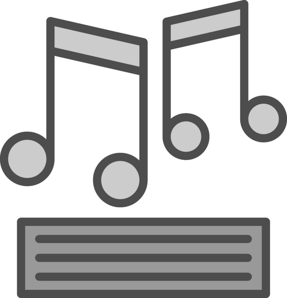 música Nota vector icono diseño
