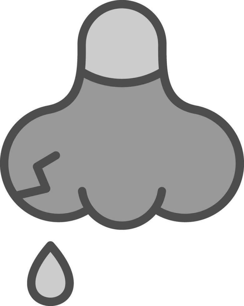 Nose bleeding Vector Icon Design