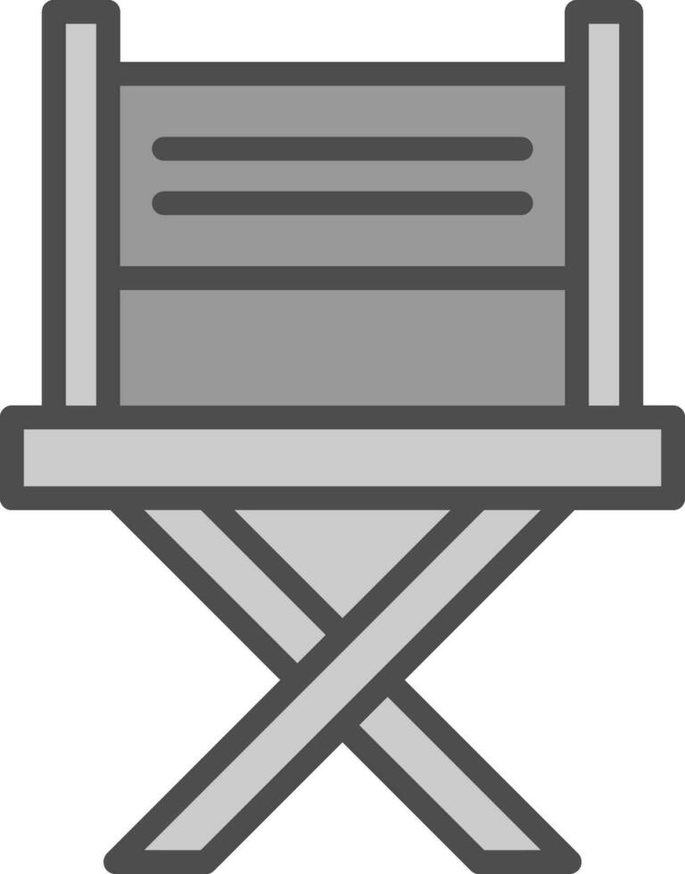 diseño de icono de vector de silla de director