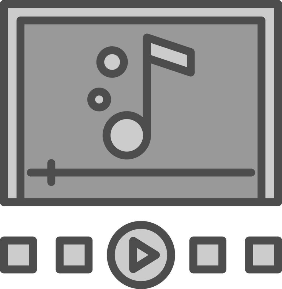 Music player Vector Icon Design