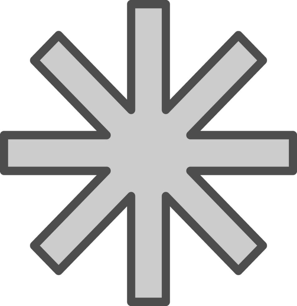 Asterisk Vector Icon Design