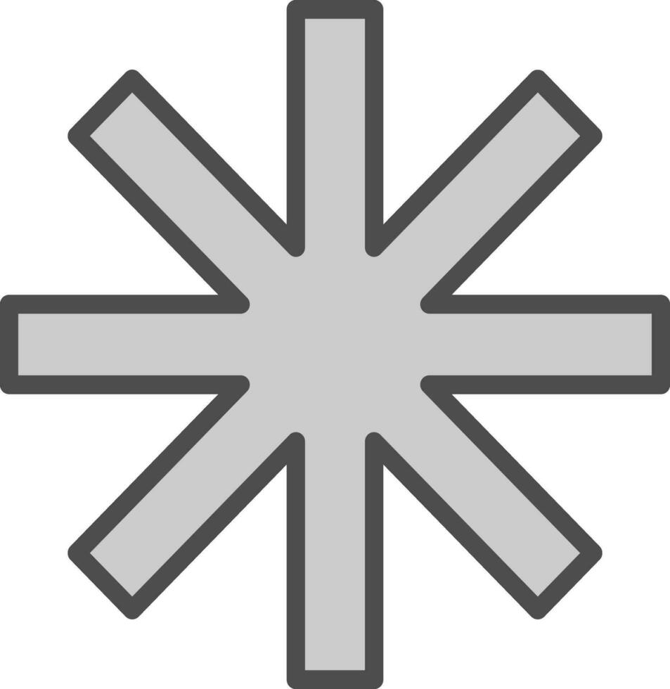 Asterisk Vector Icon Design