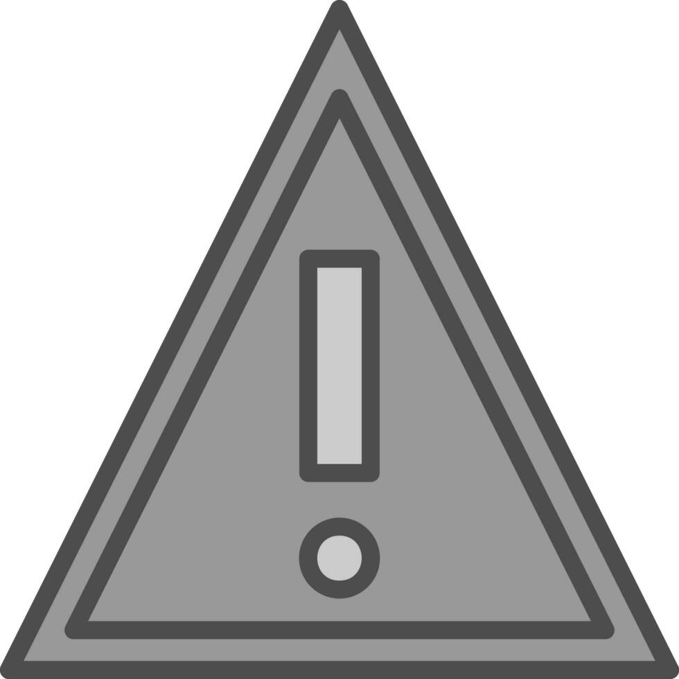 diseño de icono de vector de advertencia