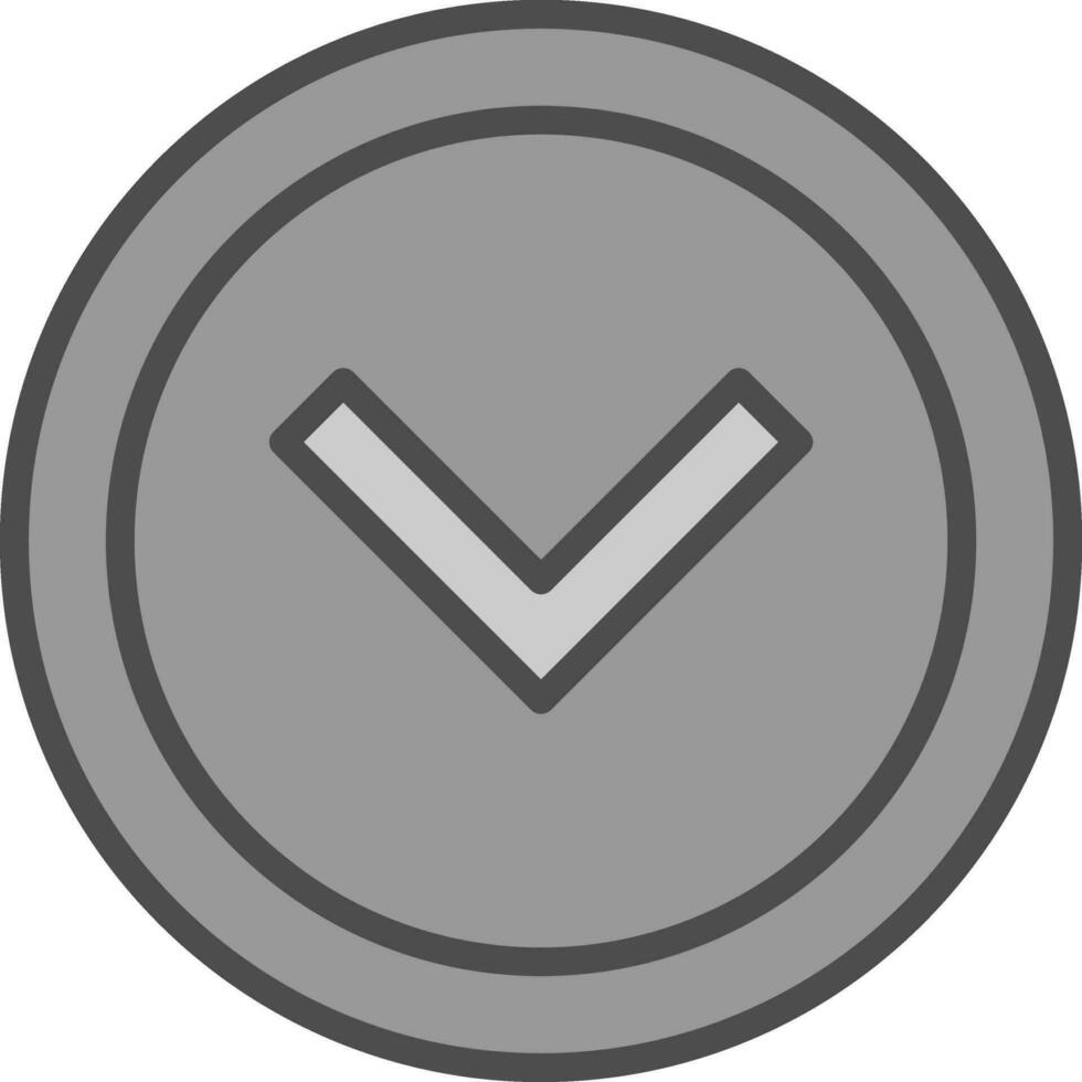 Chevron Arrow Down Vector Icon Design