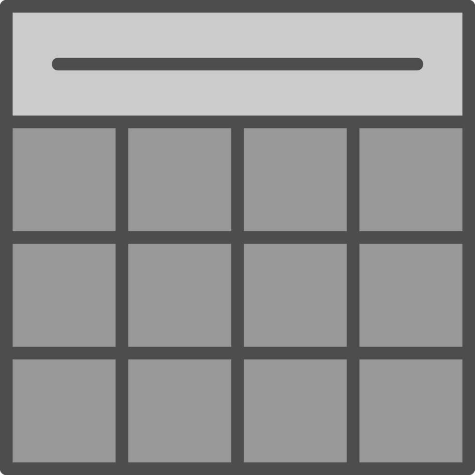 Table Grid Vector Icon Design