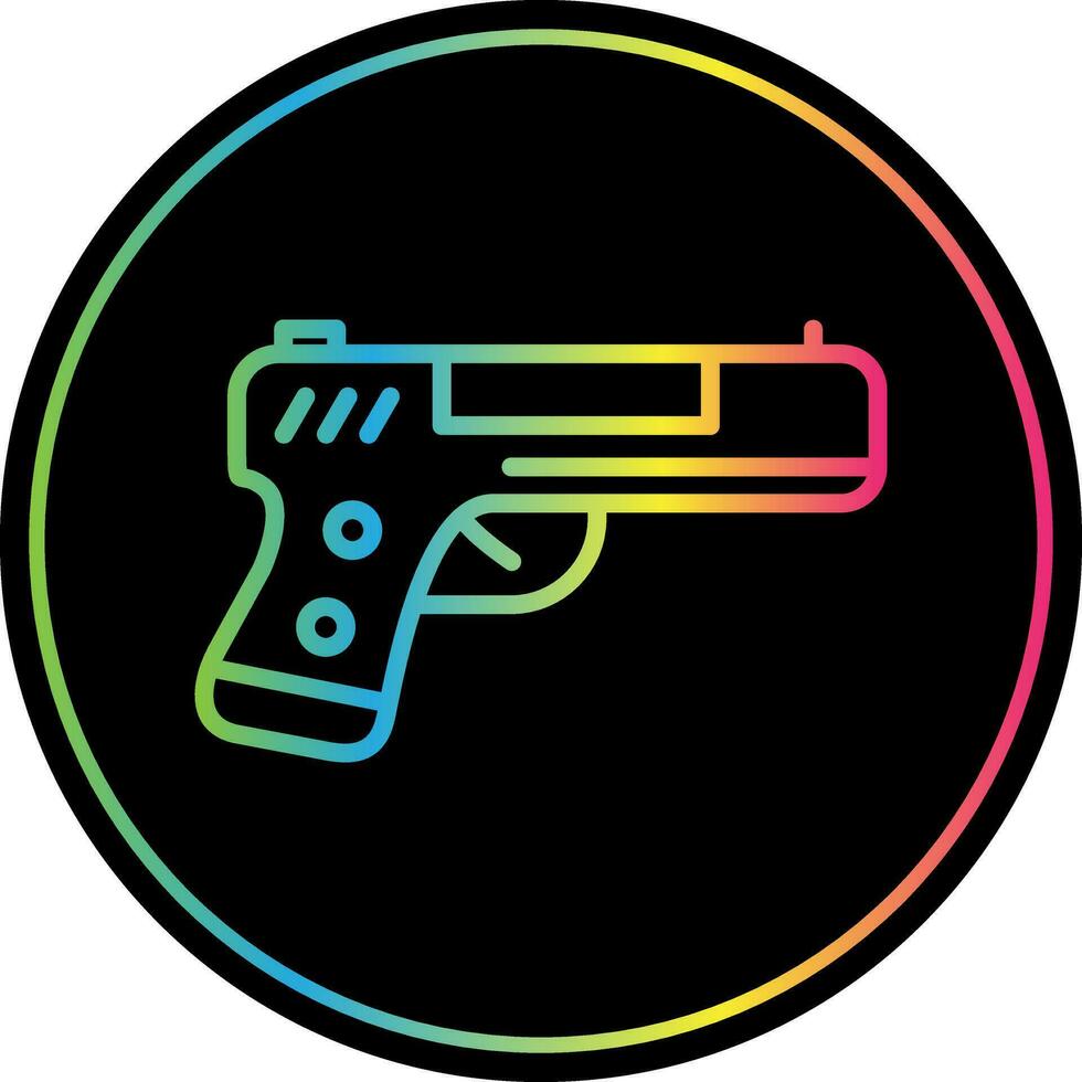 Handgun Vector Icon Design