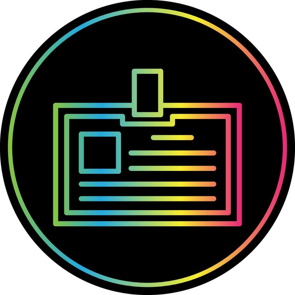 Identification card Vector Icon Design