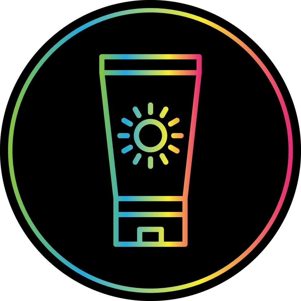 Sun block Vector Icon Design