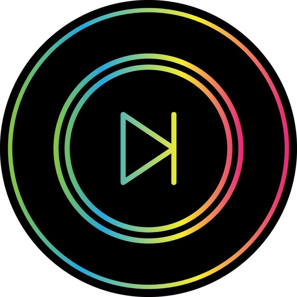 Skip Vector Icon Design