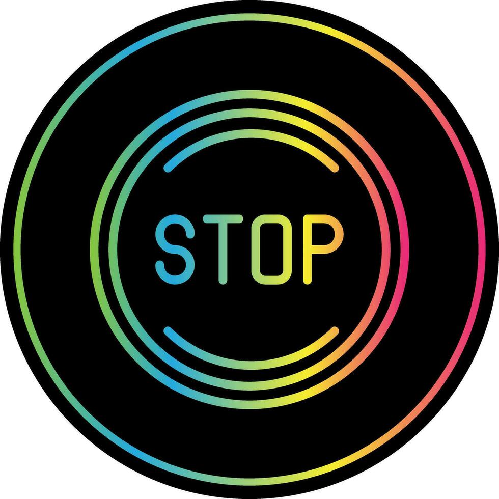 Stop Vector Icon Design