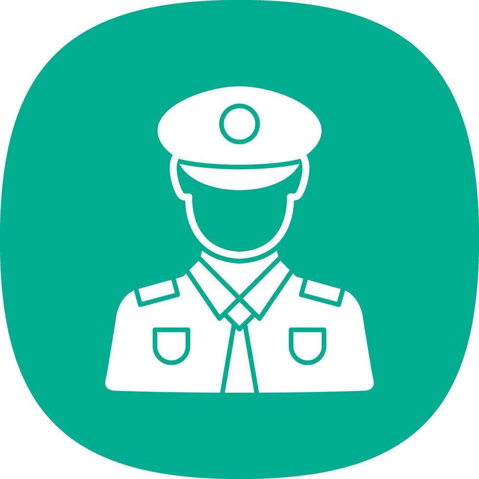 Policeman Vector Icon Design
