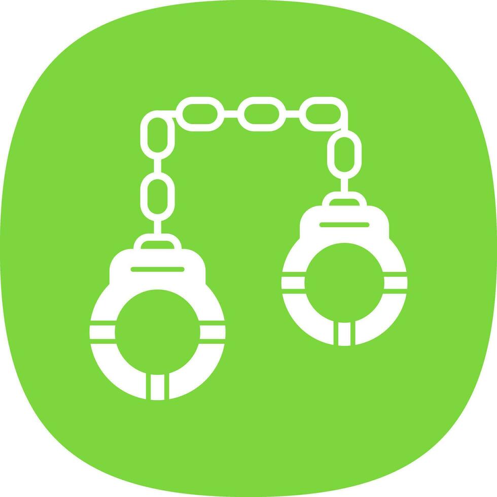 Handcuffs Vector Icon Design