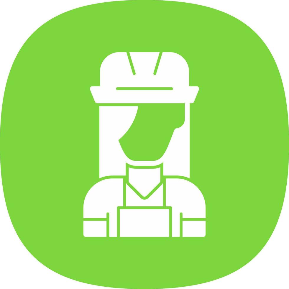 Female Worker Vector Icon Design