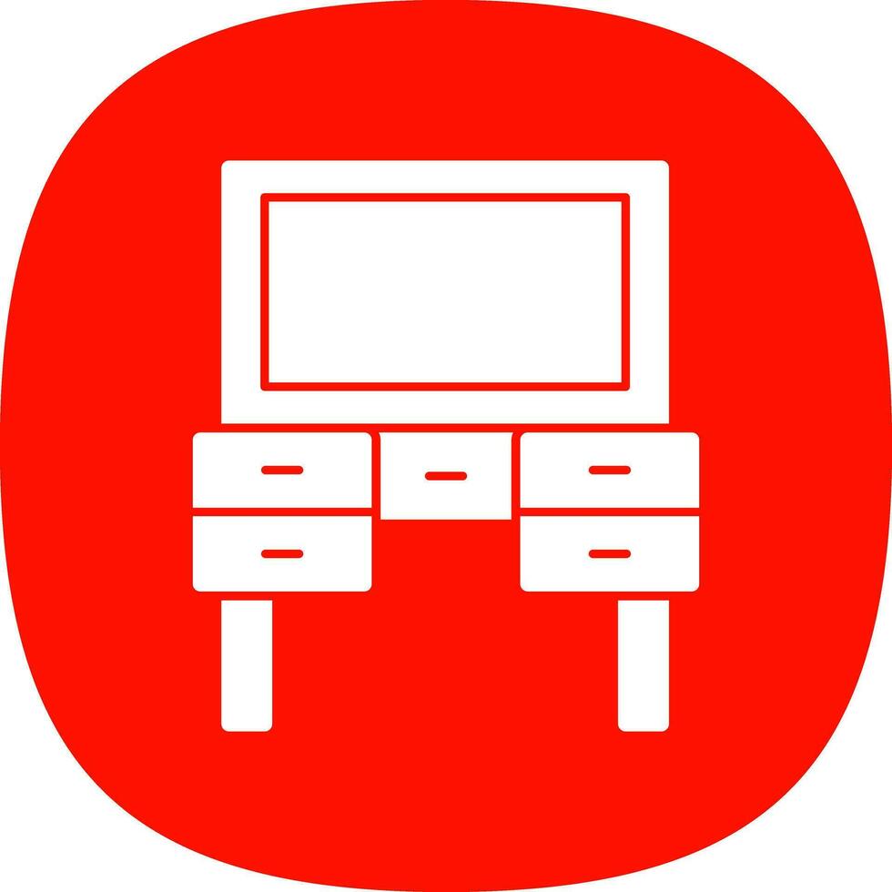 Dressing Table Vector Icon Design