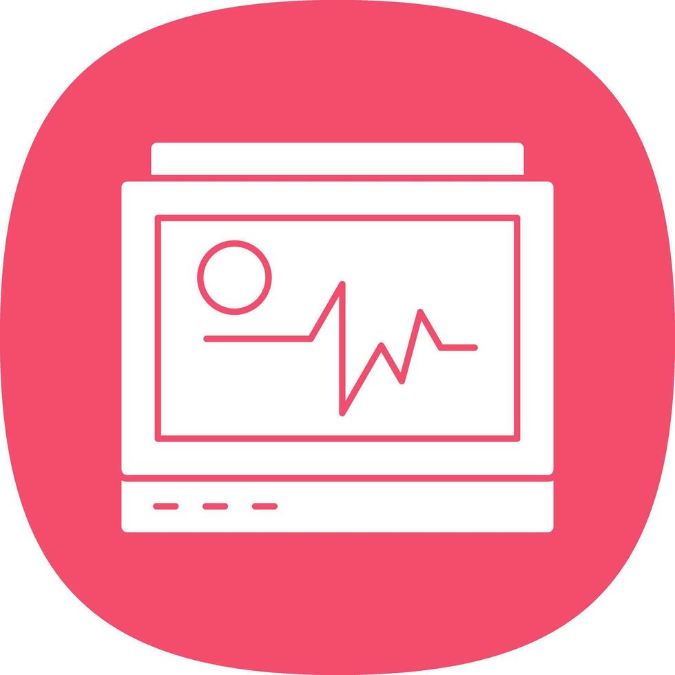 Ecg monitor Vector Icon Design