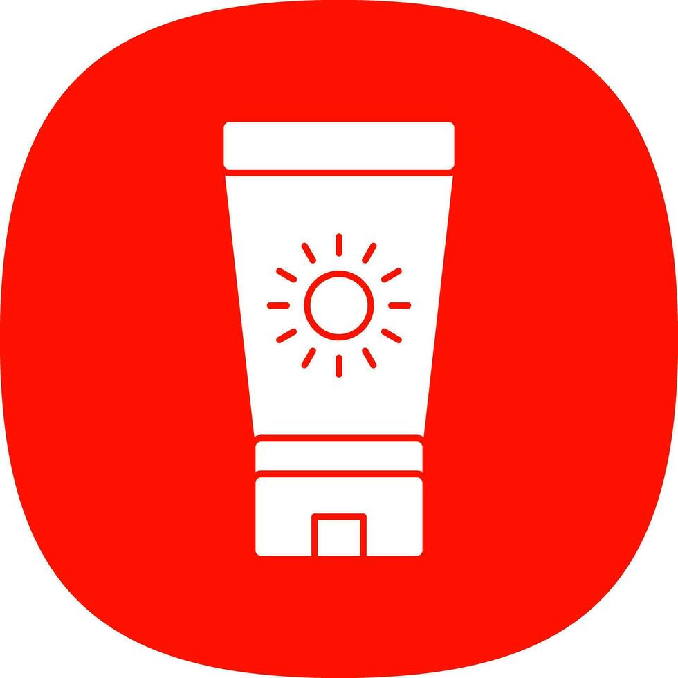 Sun block Vector Icon Design