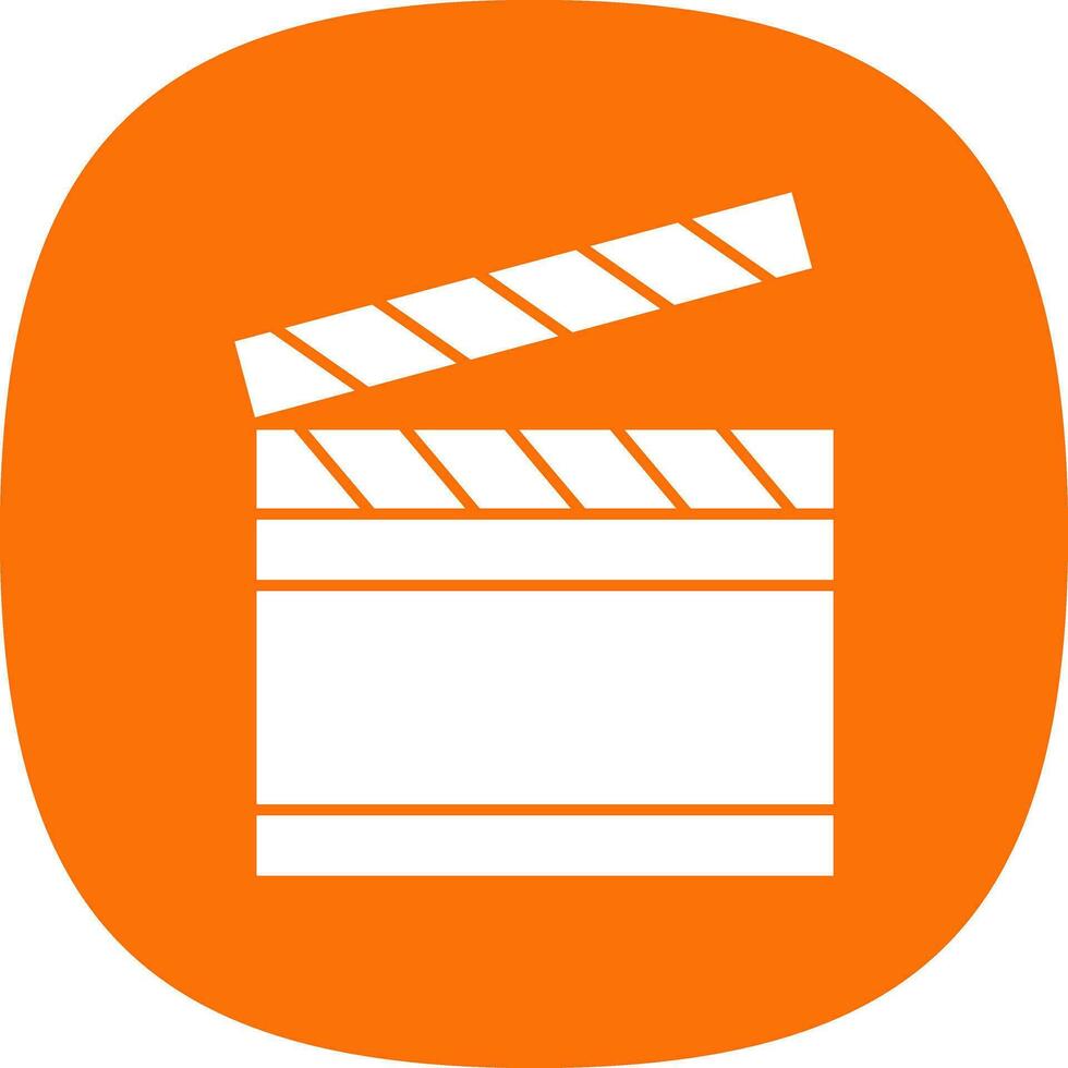 Clapperboard Vector Icon Design