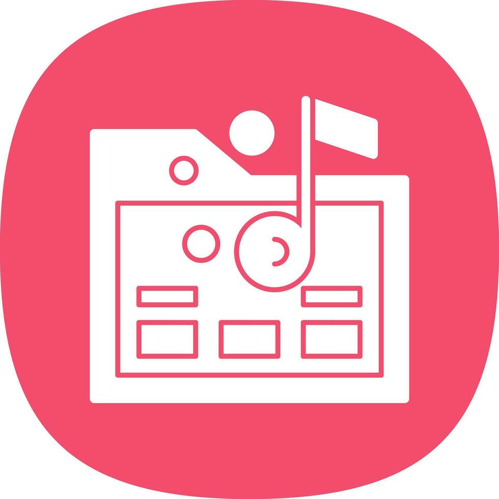 Music folder Vector Icon Design