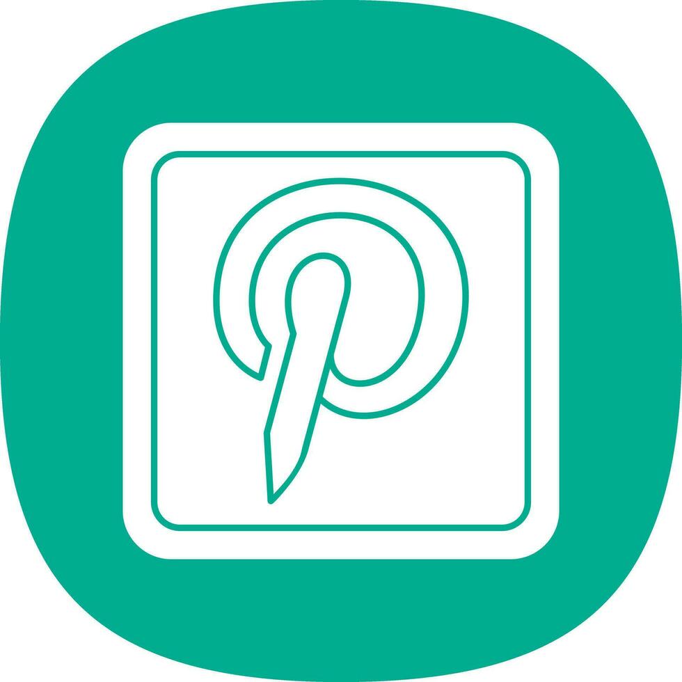 Pinterest Logo Vector Icon Design