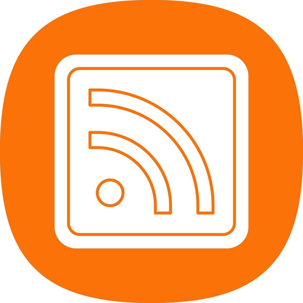 diseño de icono de vector de rss