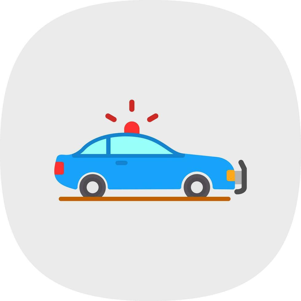 diseño de icono de vector de coche de policía