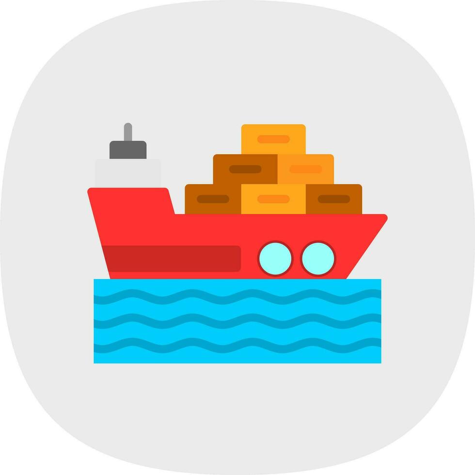 Ship Vector Icon Design