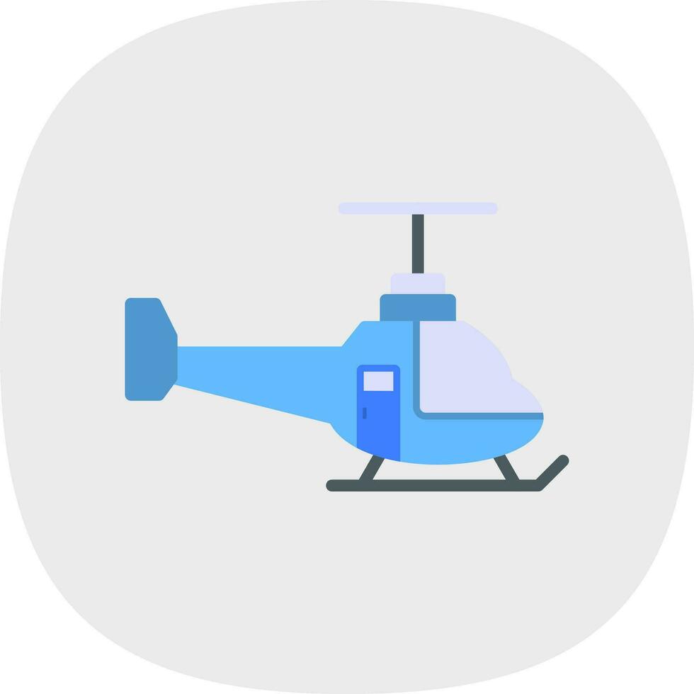 Helicopter Vector Icon Design