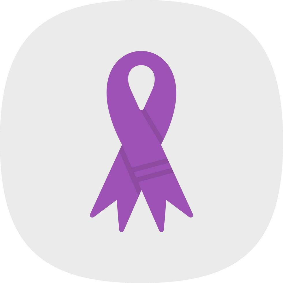 Purple ribbon Vector Icon Design