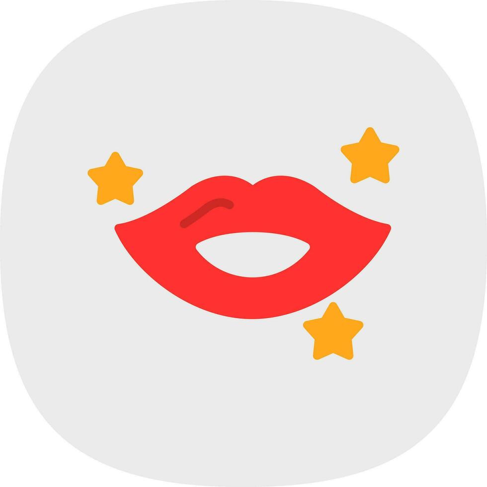 Lips Vector Icon Design