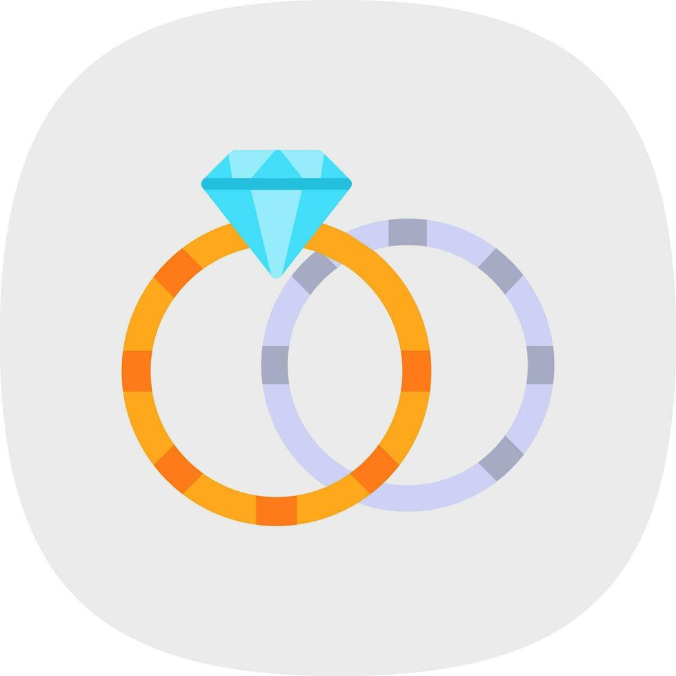 diseño de icono de vector de anillo