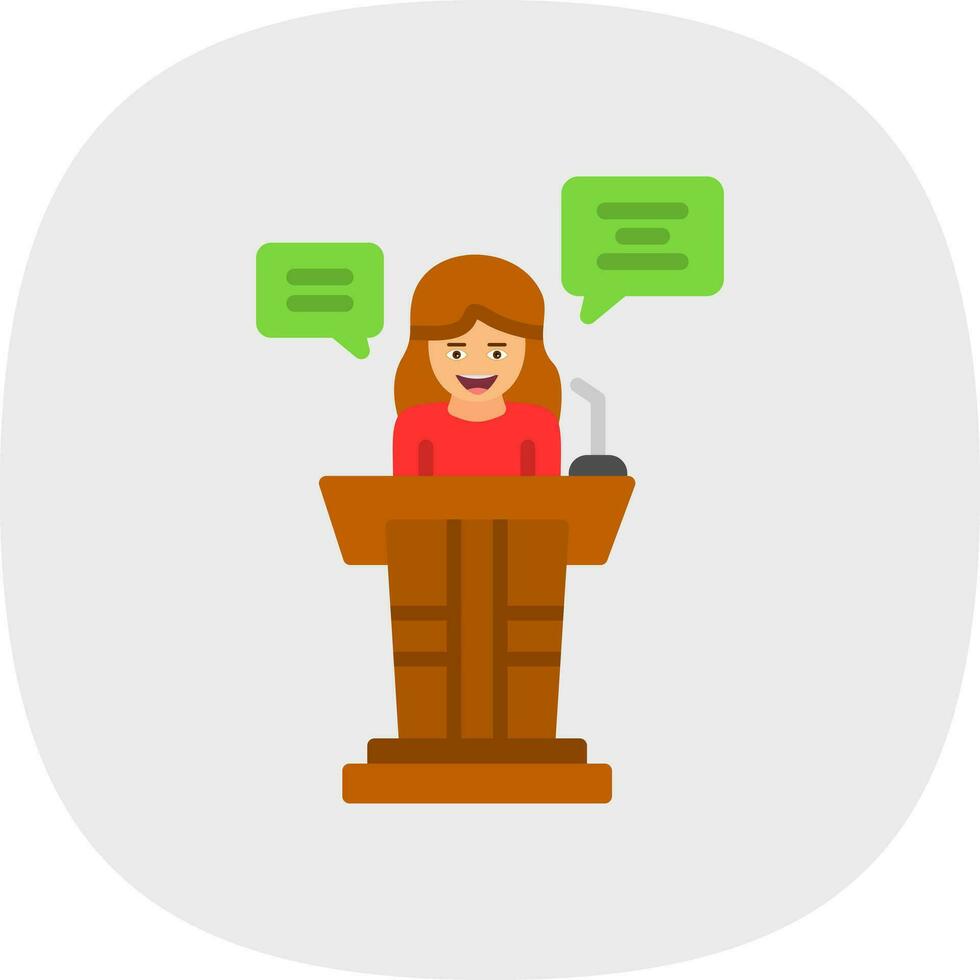 Speech Vector Icon Design