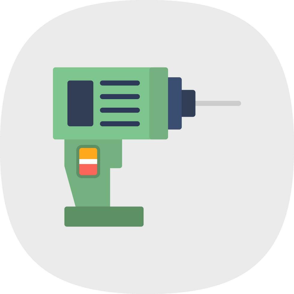 Drill Machine Vector Icon Design