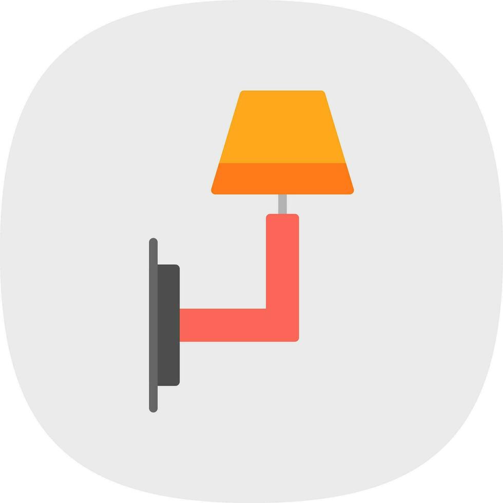 Wall Light Vector Icon Design