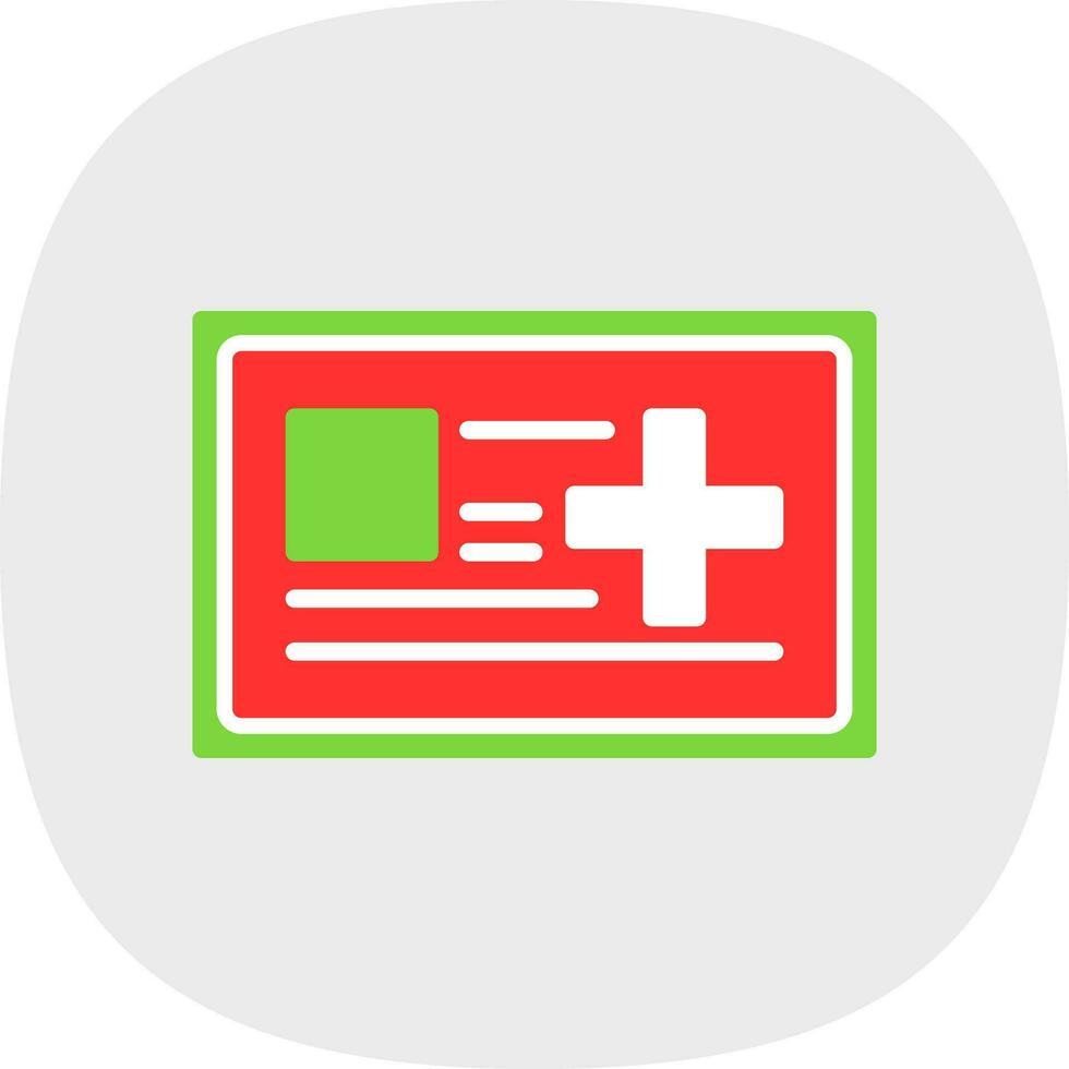 Medical card Vector Icon Design