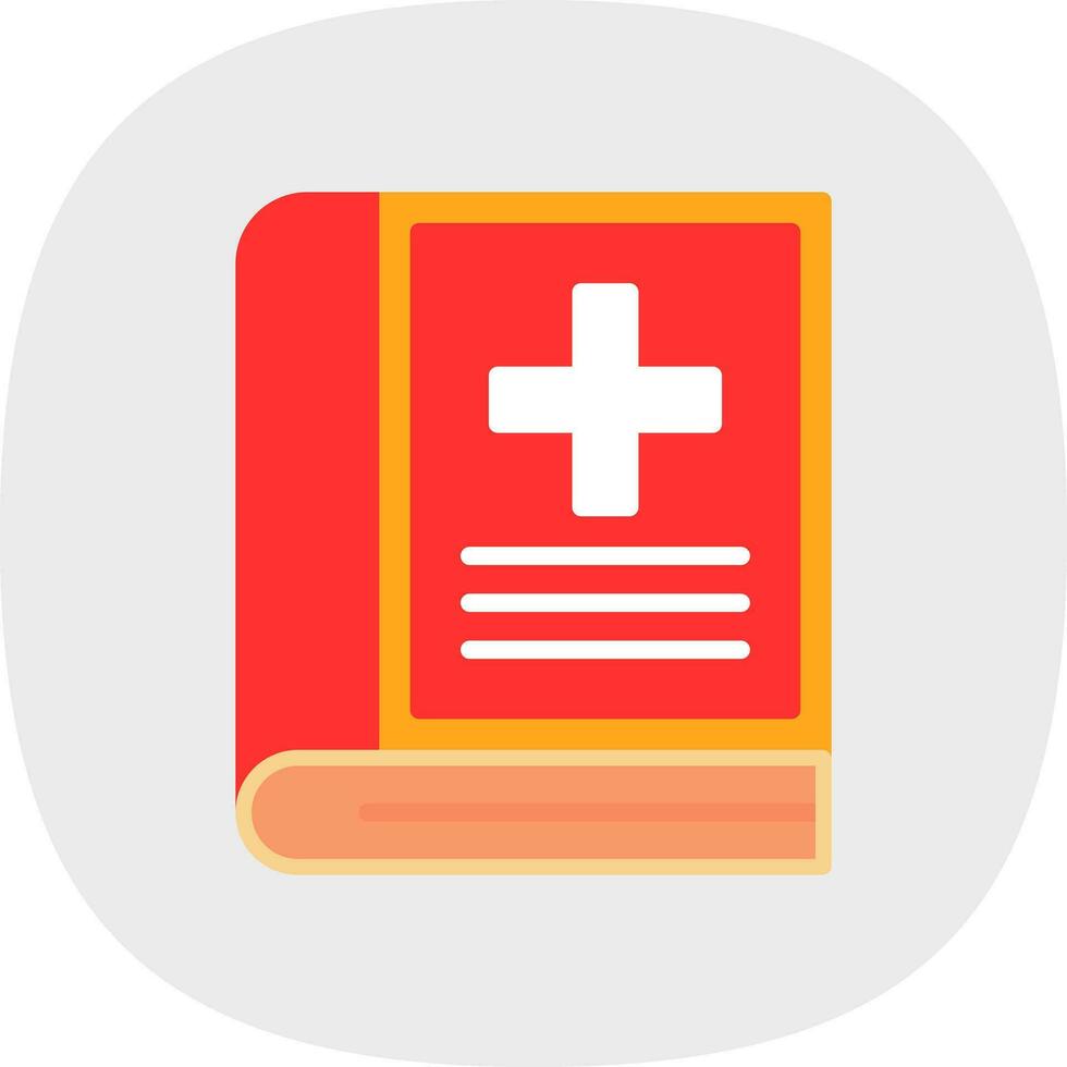 Medical book Vector Icon Design