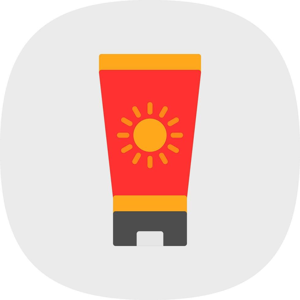 Sun block Vector Icon Design