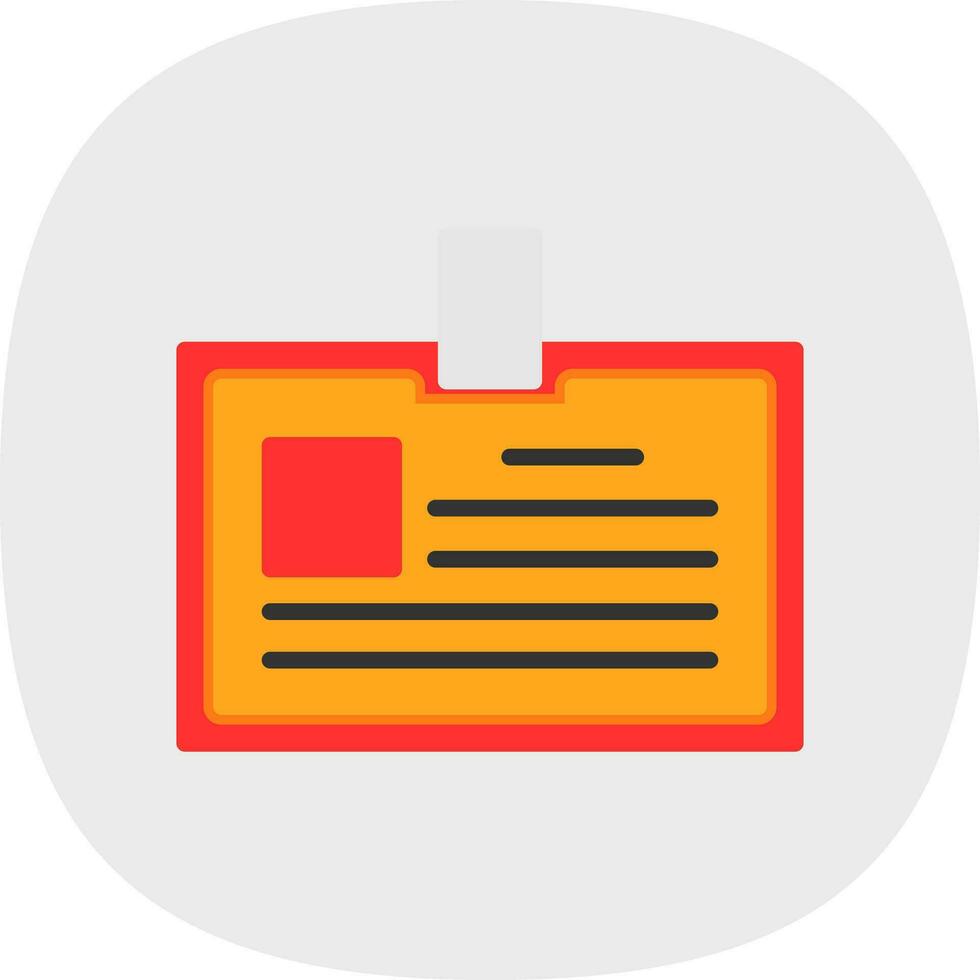 Identification card Vector Icon Design