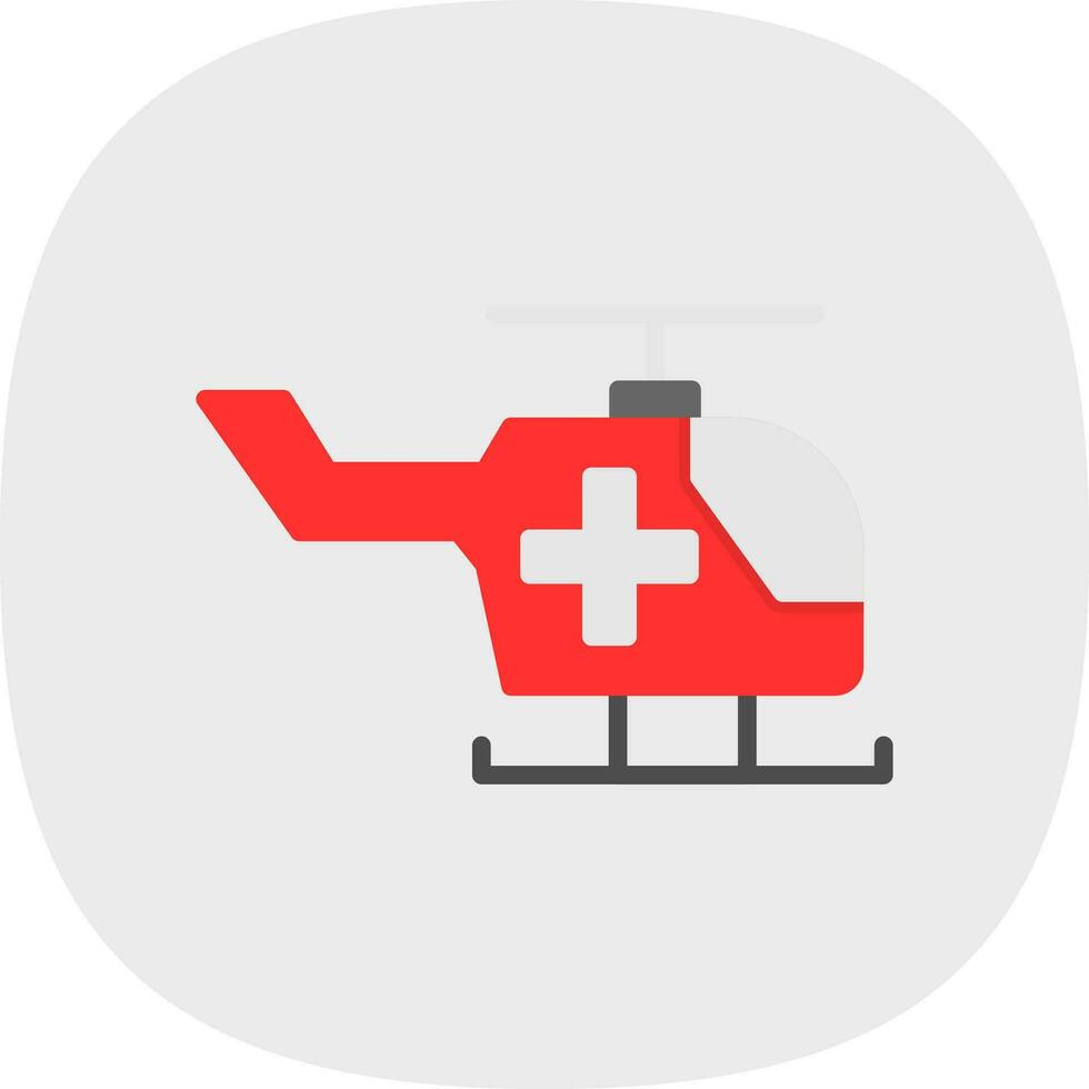 Air ambulance Vector Icon Design