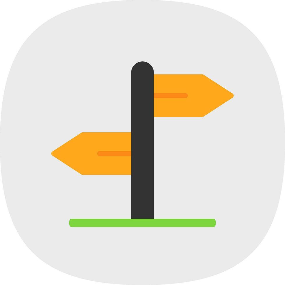 Direction sign Vector Icon Design