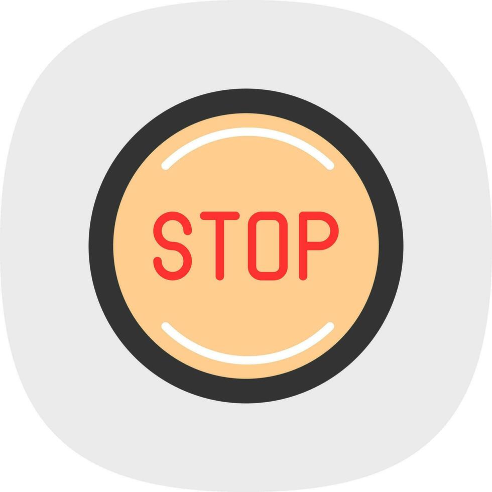 Stop Vector Icon Design