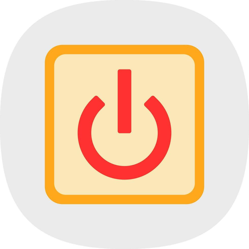 Power Button Off Vector Icon Design